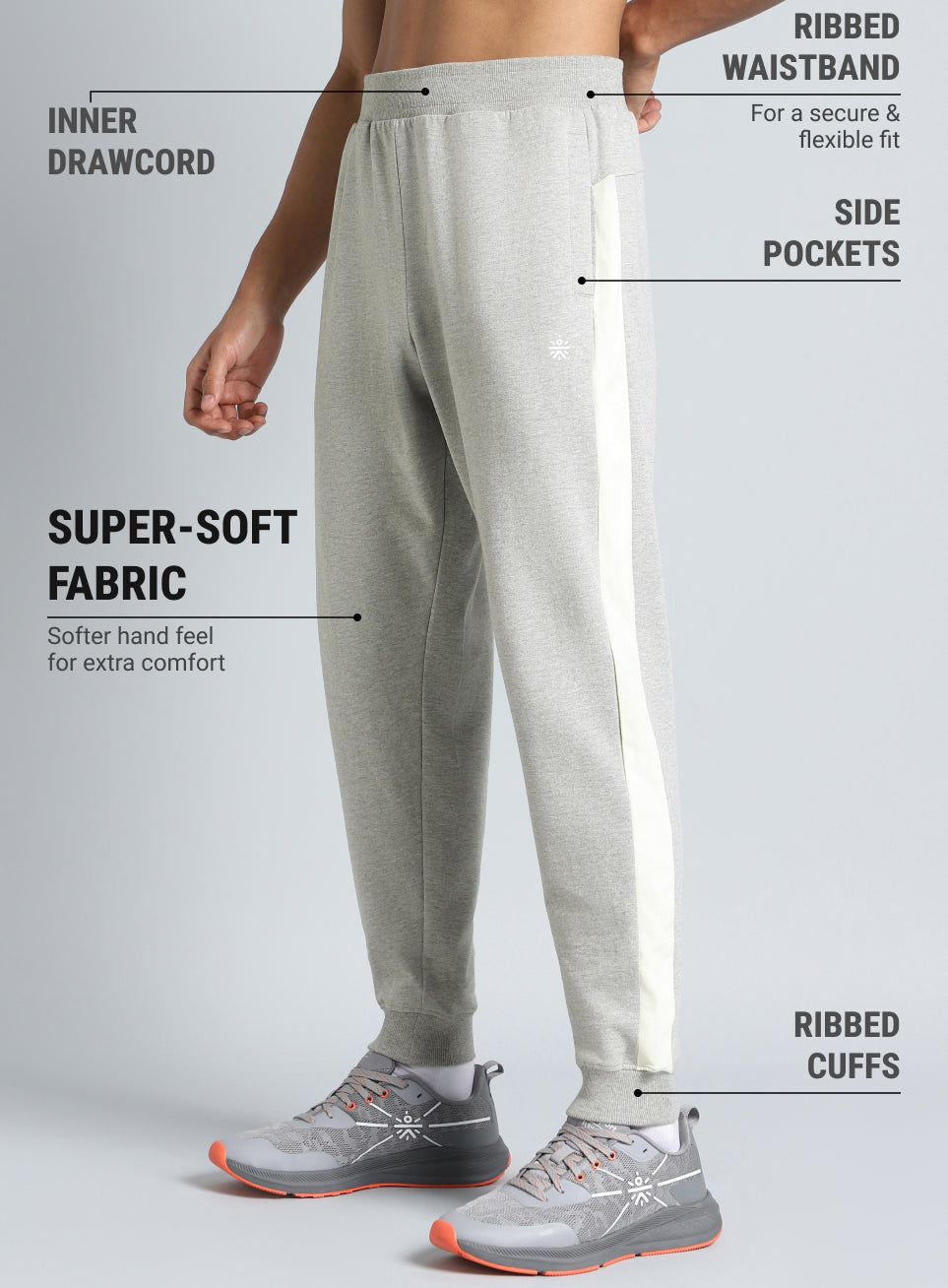 Men's Grey Beyond Play Joggers