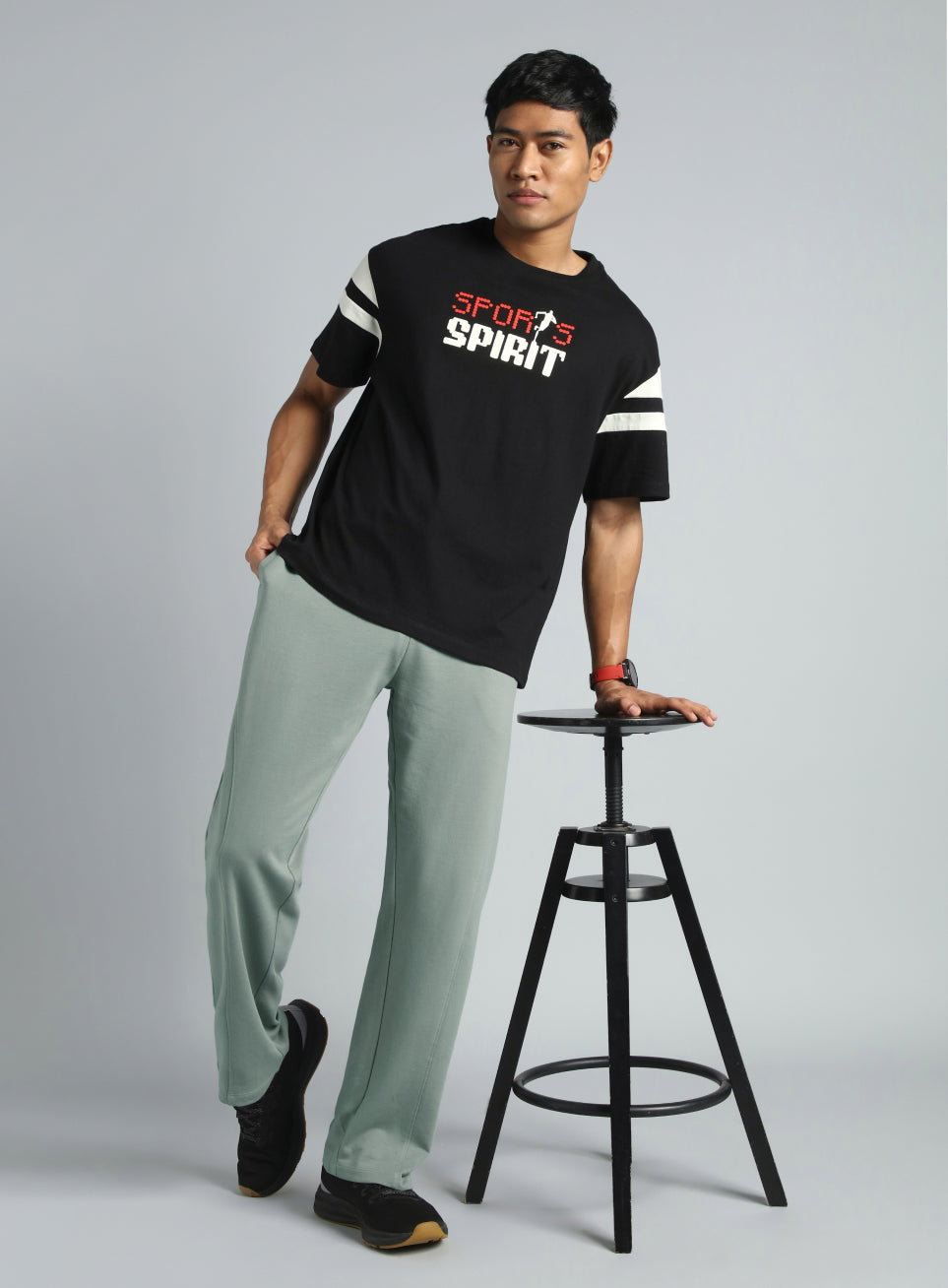 Men's Grey Cult Sporty Trackpants