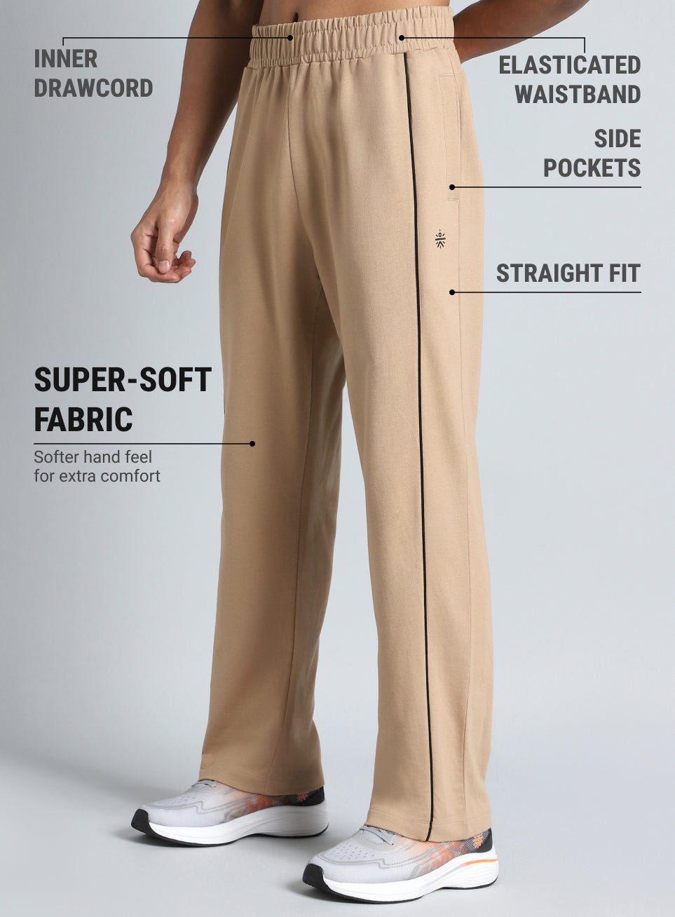Men's Tan Beyond Play Trackpants