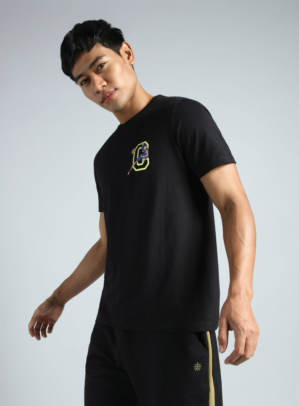 Mne's Black Play Basketball Graphic T-shirt