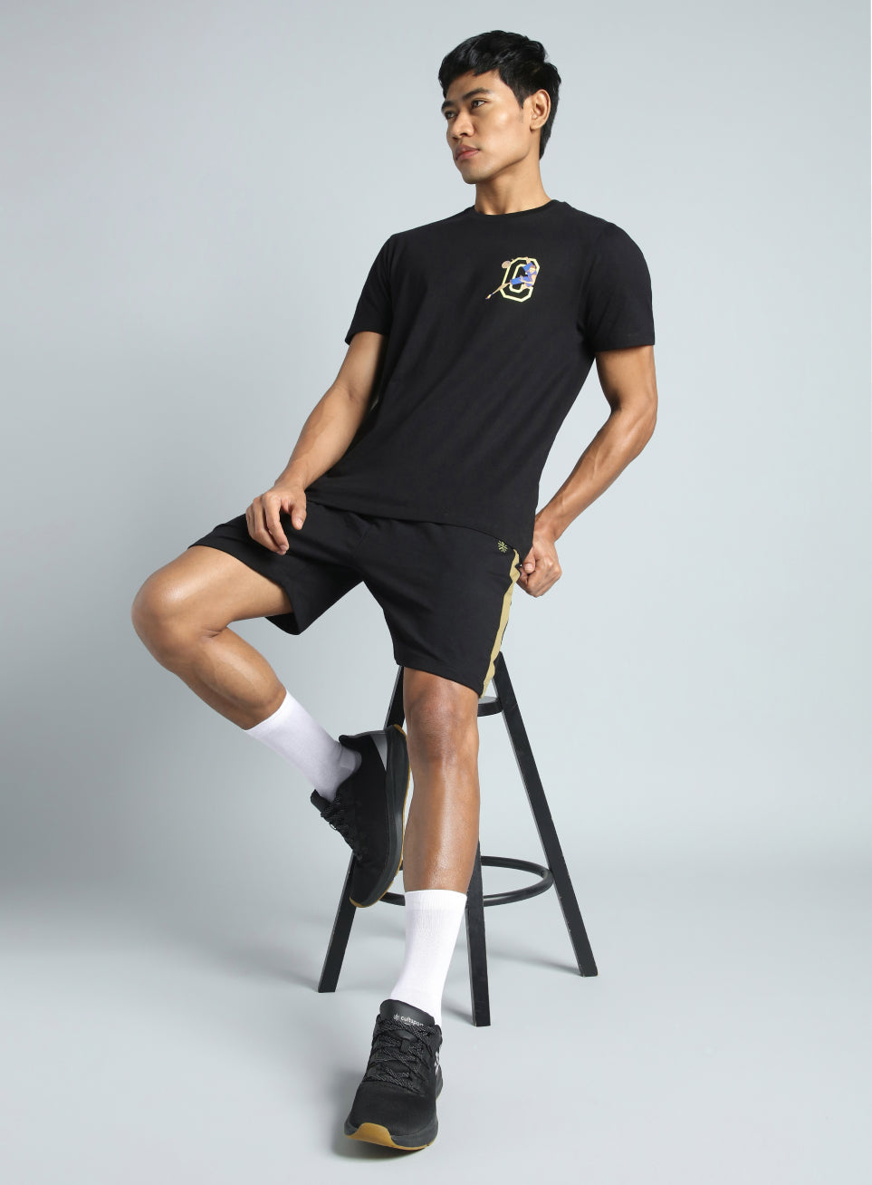 Mne's Black Play Basketball Graphic T-shirt