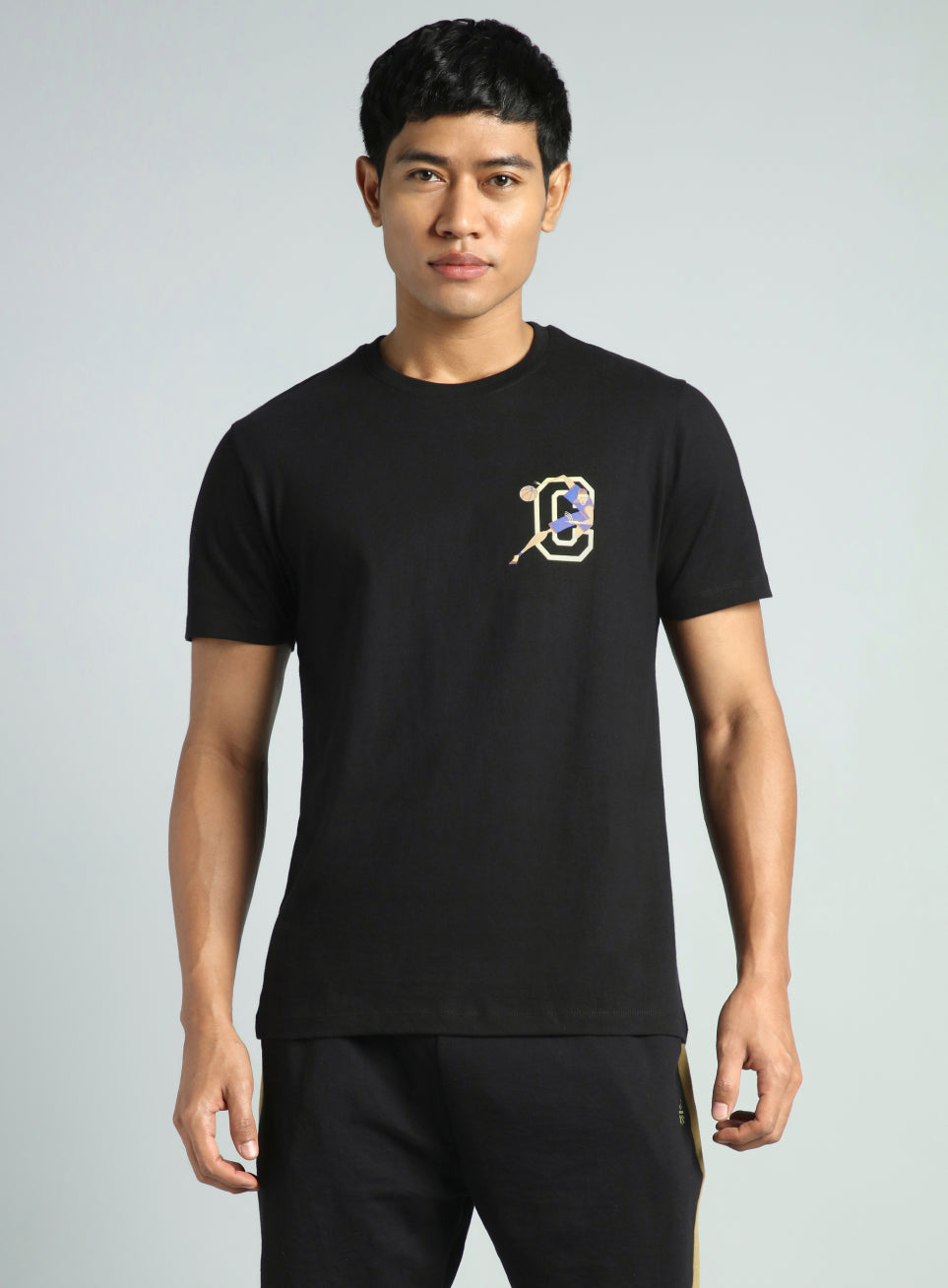 Mne's Black Play Basketball Graphic T-shirt