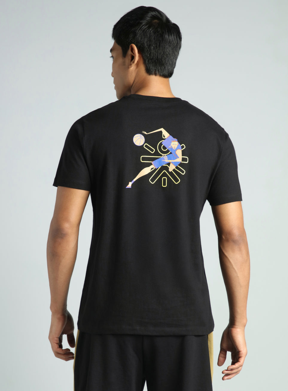 Mne's Black Play Basketball Graphic T-shirt