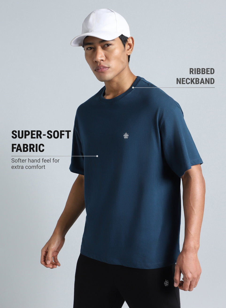 Men's Navy Cult Brand Carrier Relaxed fit T-shirt