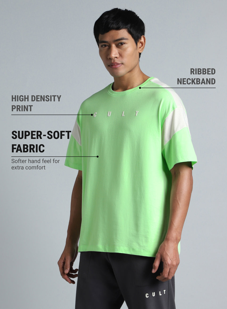 Men's Lime Cult Sporty Relaxed fit T-shirt