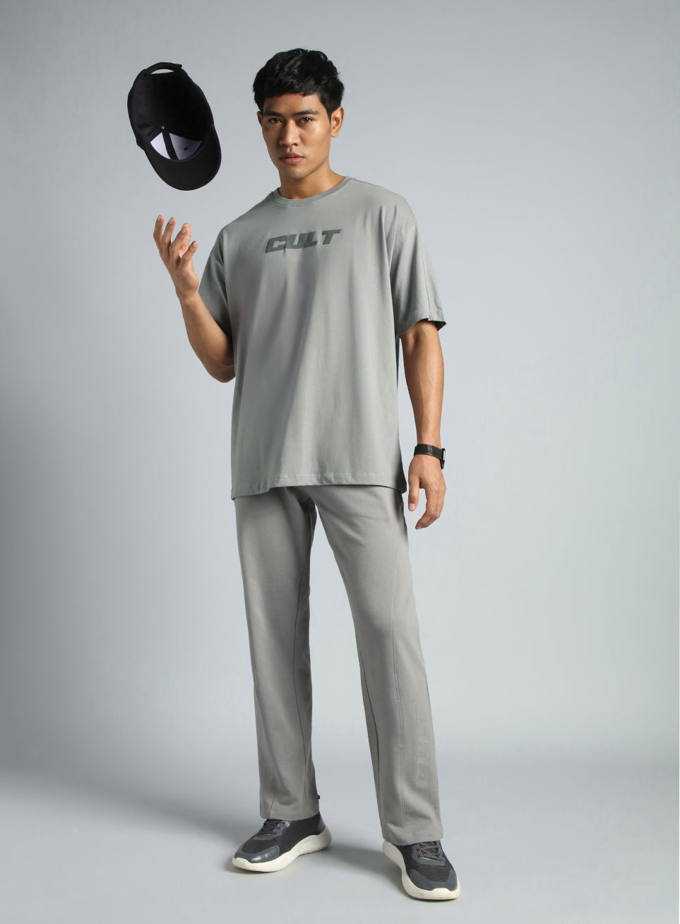 Men's Grey Cult Brand Carrier Relaxed fit T-shirt