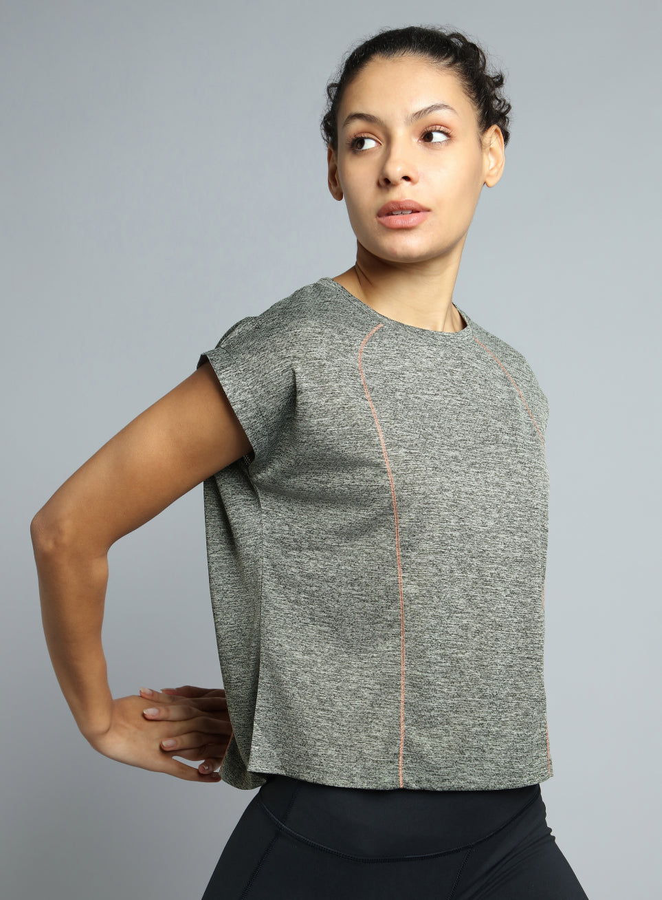 Women's Grey Train Day Performance Top