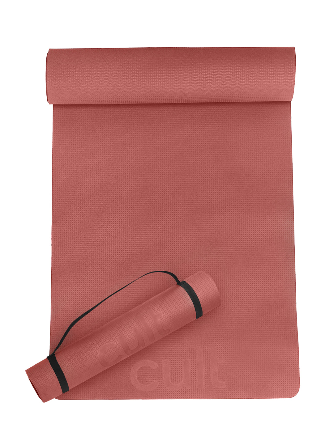 Cult Yoga Mat EVA 5mm with Carry Strap Non-Slip, Cushioned, Sweat-Resistant, Eco-Friendly Workout Mat for Home Gym & Fitness Brick