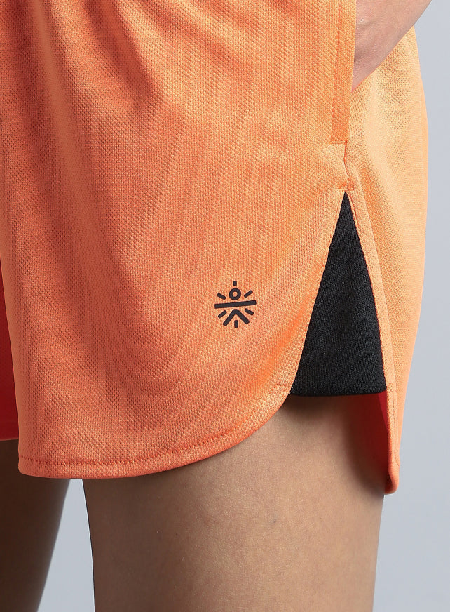 Women's Orange Train Day Performance Shorts