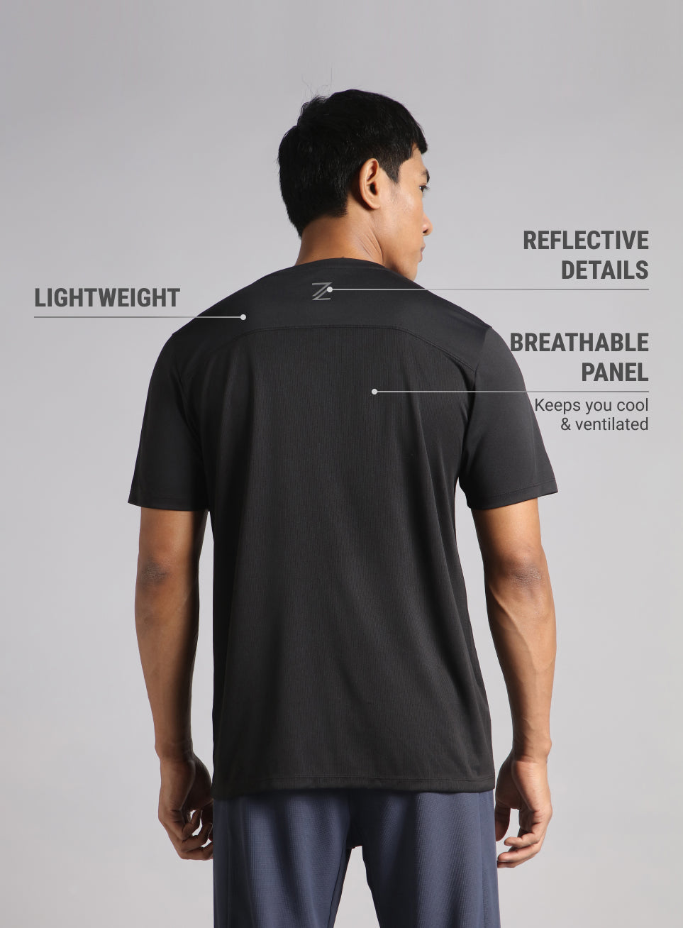 Men's Black The Racer Pacer T-shirt