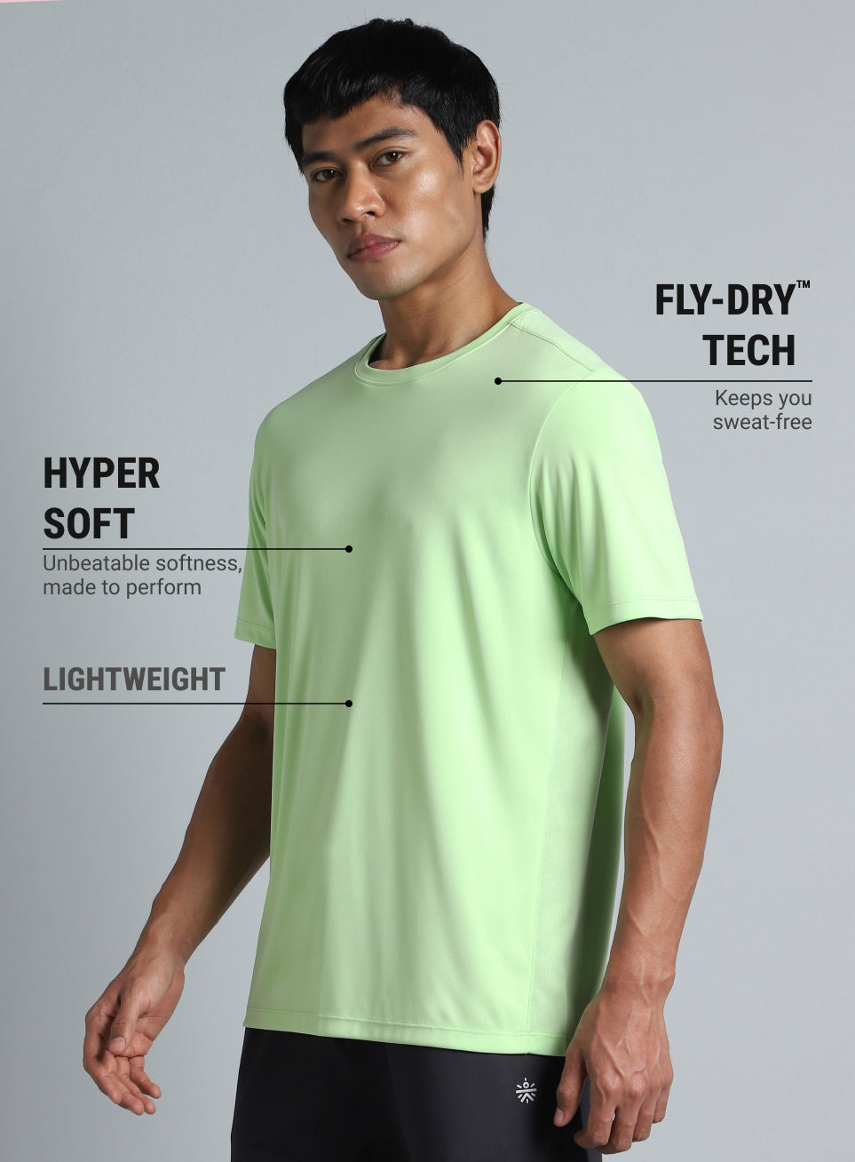 Men's Lime The Racer Pacer T-shirt