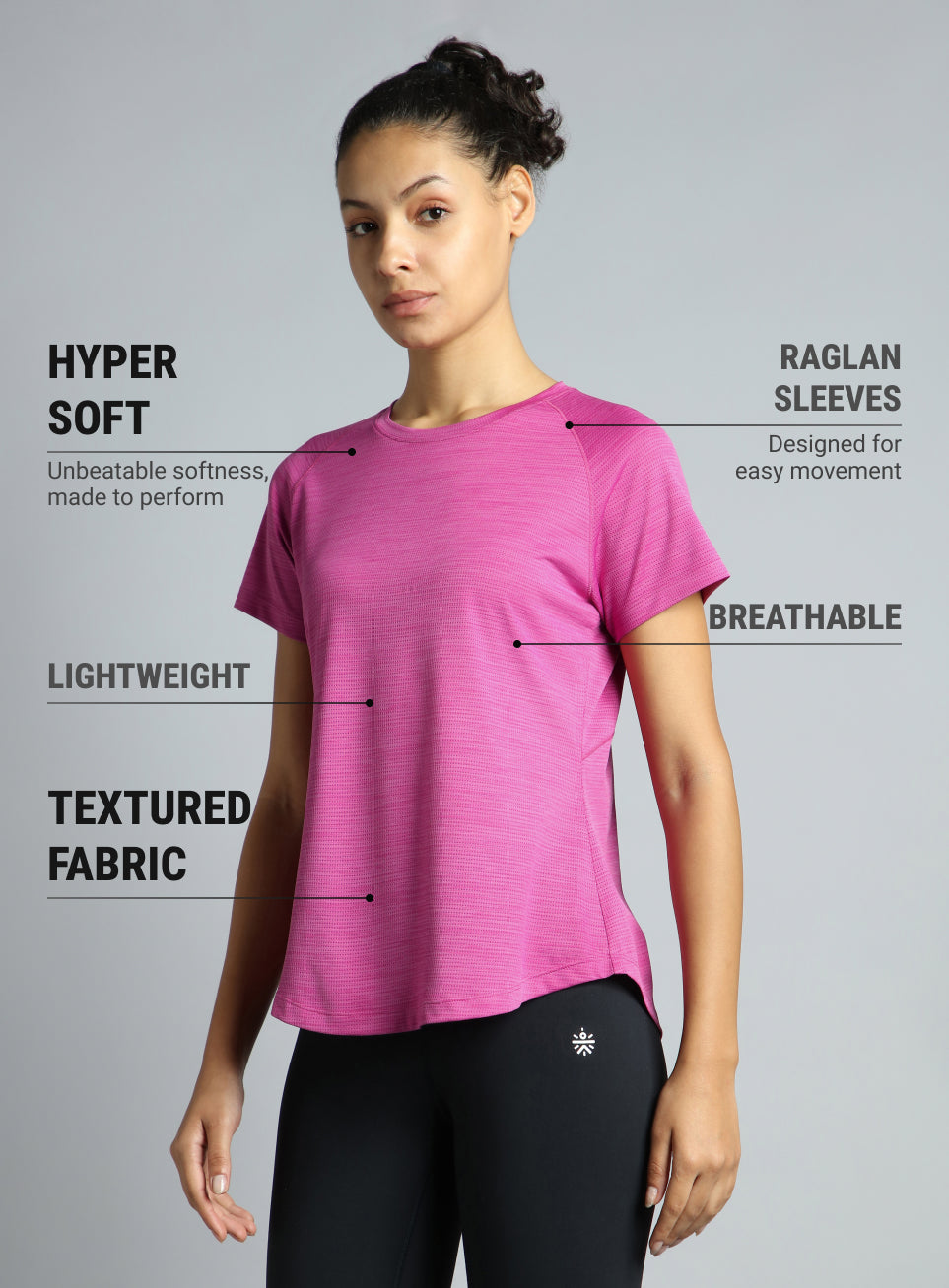 Women's Pink Flow HIIT Top