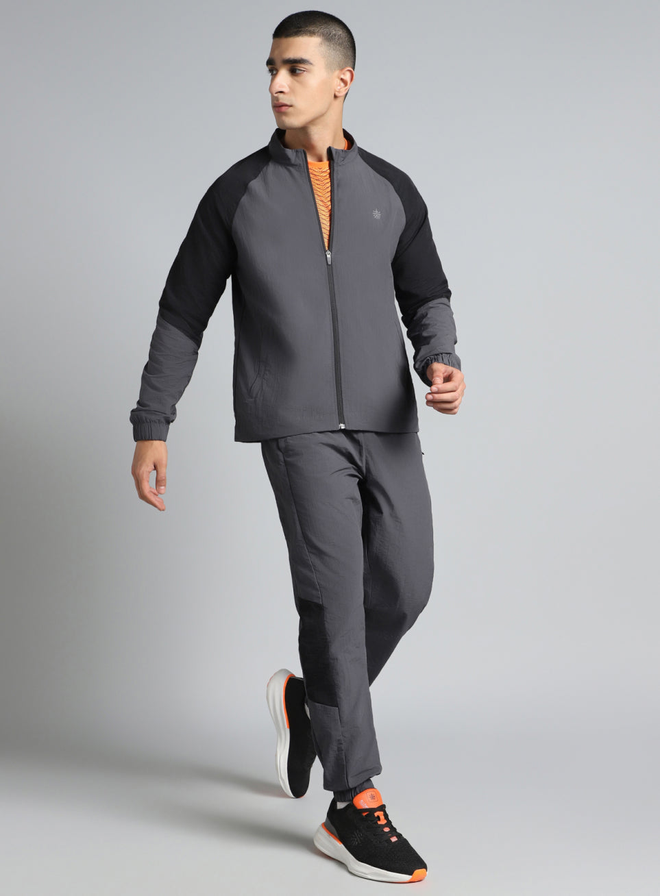 Men's Dark Grey Run Forward All Weather Track Suit