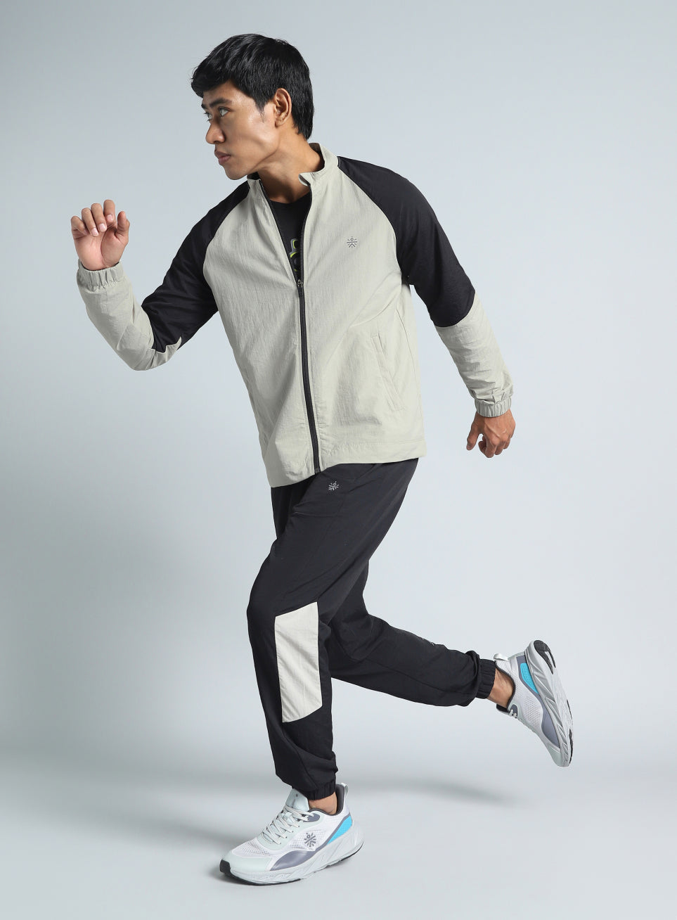 Men's Black Run Forward All Weather Track Suit