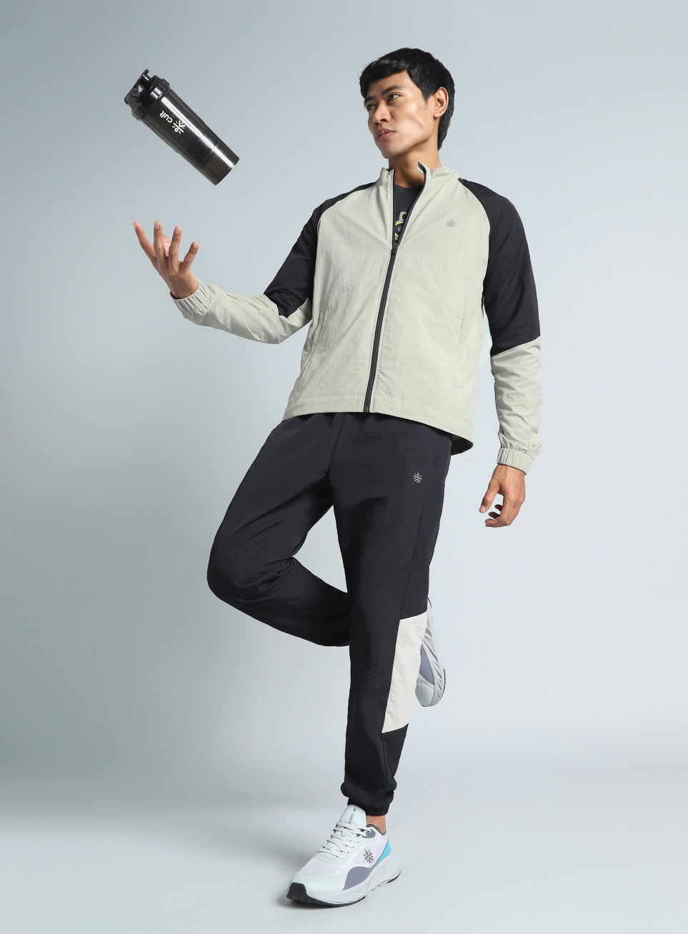 Men's Black Run Forward All Weather Track Suit