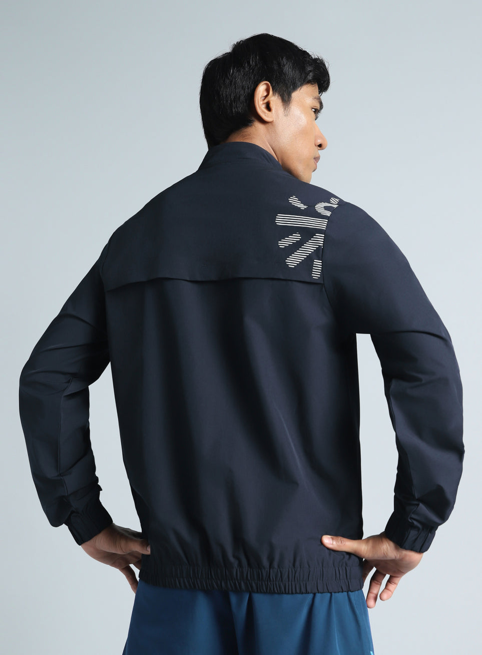 Men's Navy Train in Workout Jacket