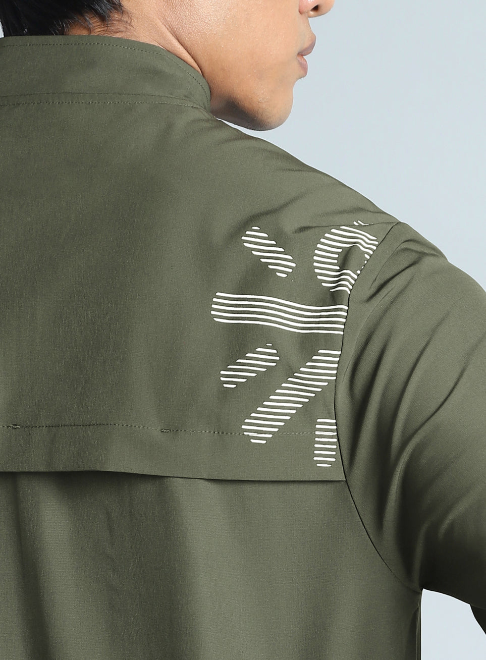 Men's Olive Train in Workout Jacket