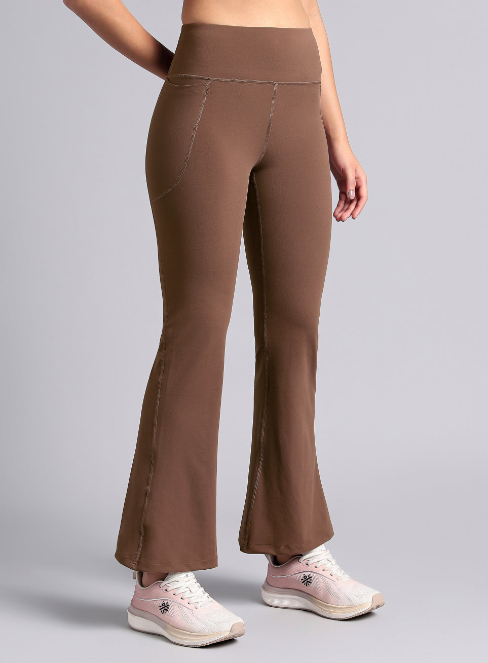 Women's COMFlex Brown Performance Flare Pants