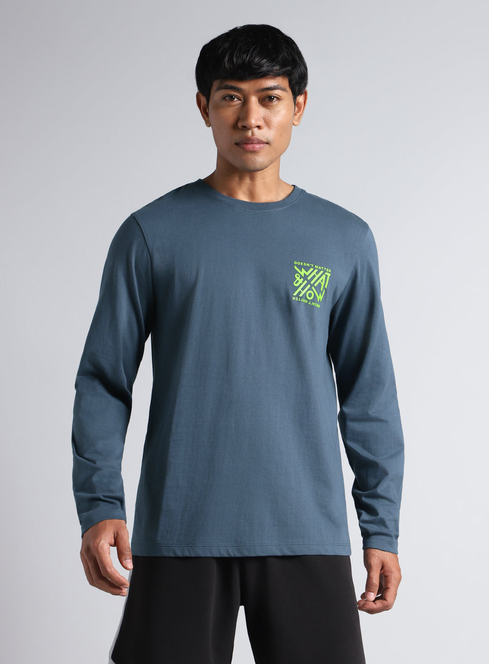 Men's Navy Cult Graphic Full Sleeve T-shirt