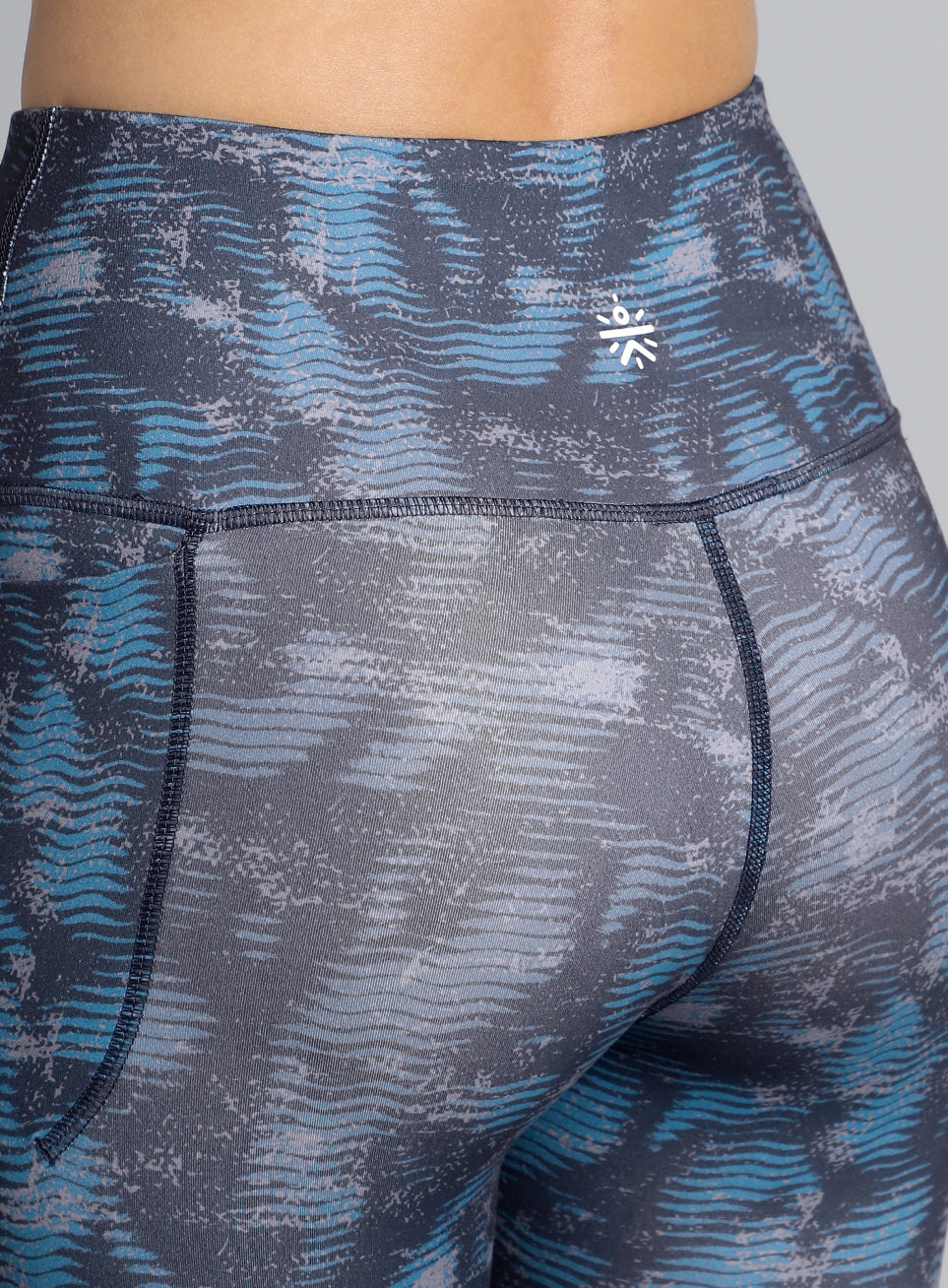 Women's Teal Printed Train All Day COMFlex Tights