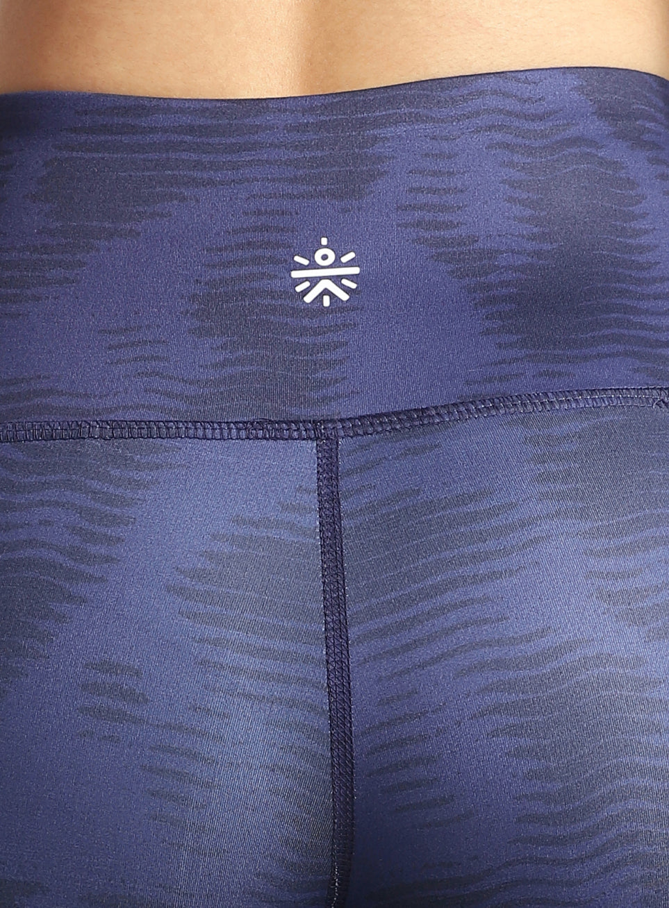 Women's Blue Printed Train All Day COMFlex Tights