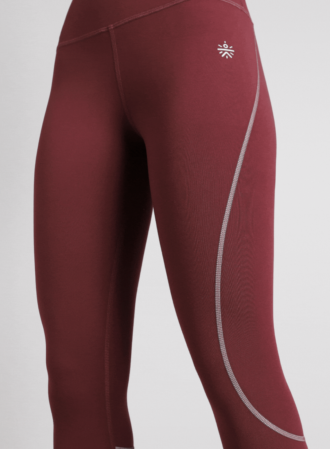 Women's Brown Absolute Fit Solid Running Tights
