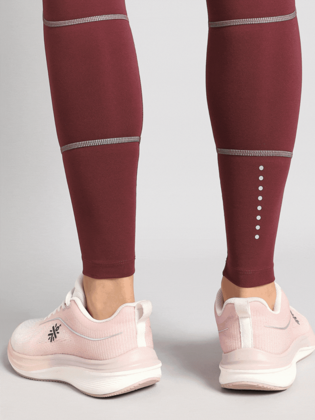 Women's Brown Absolute Fit Solid Running Tights