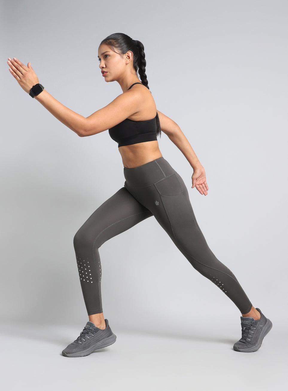 Women's Dark Grey Ultimate Run COMFlex Tights