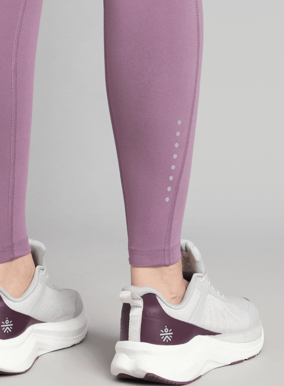 Women's Purple AbsoluteFit Neon Pop Leggings with Side Pockets