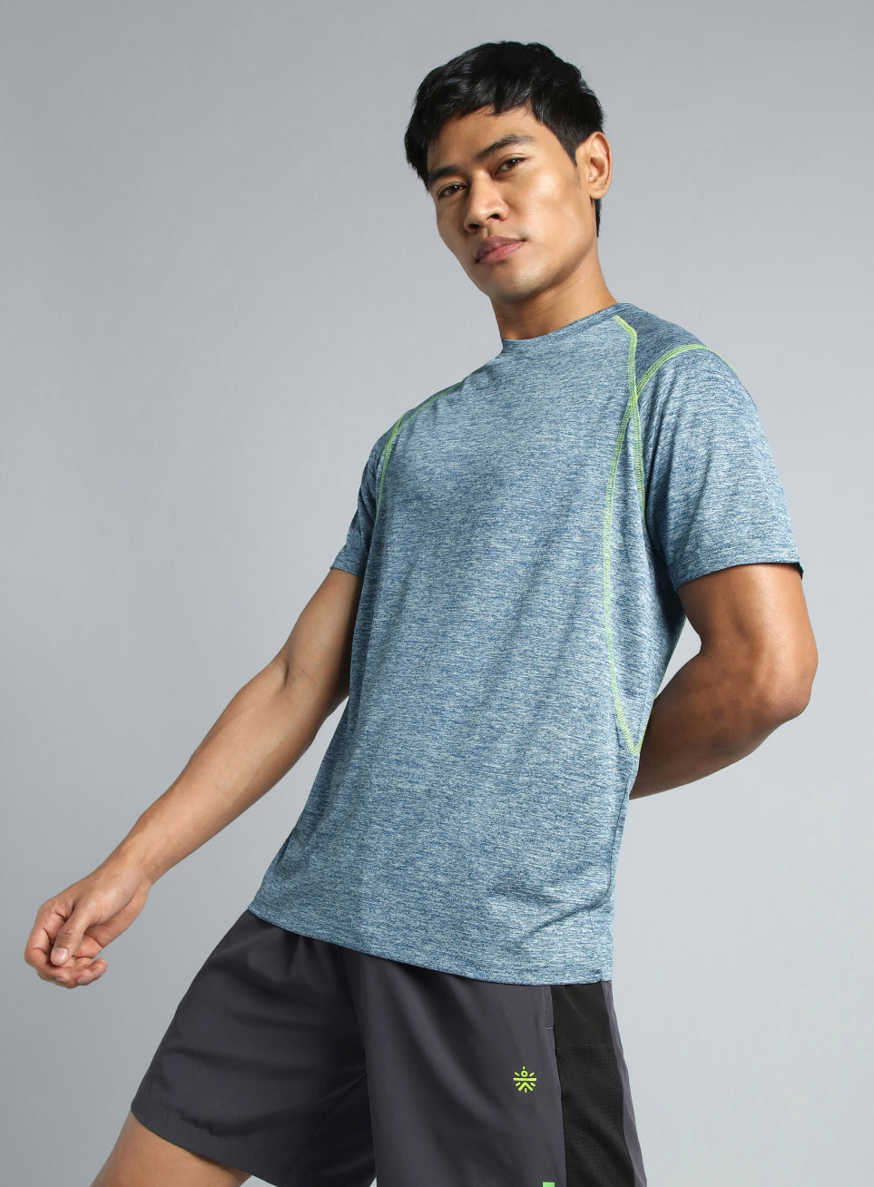 Men's Blue Train Day Performance T-shirt