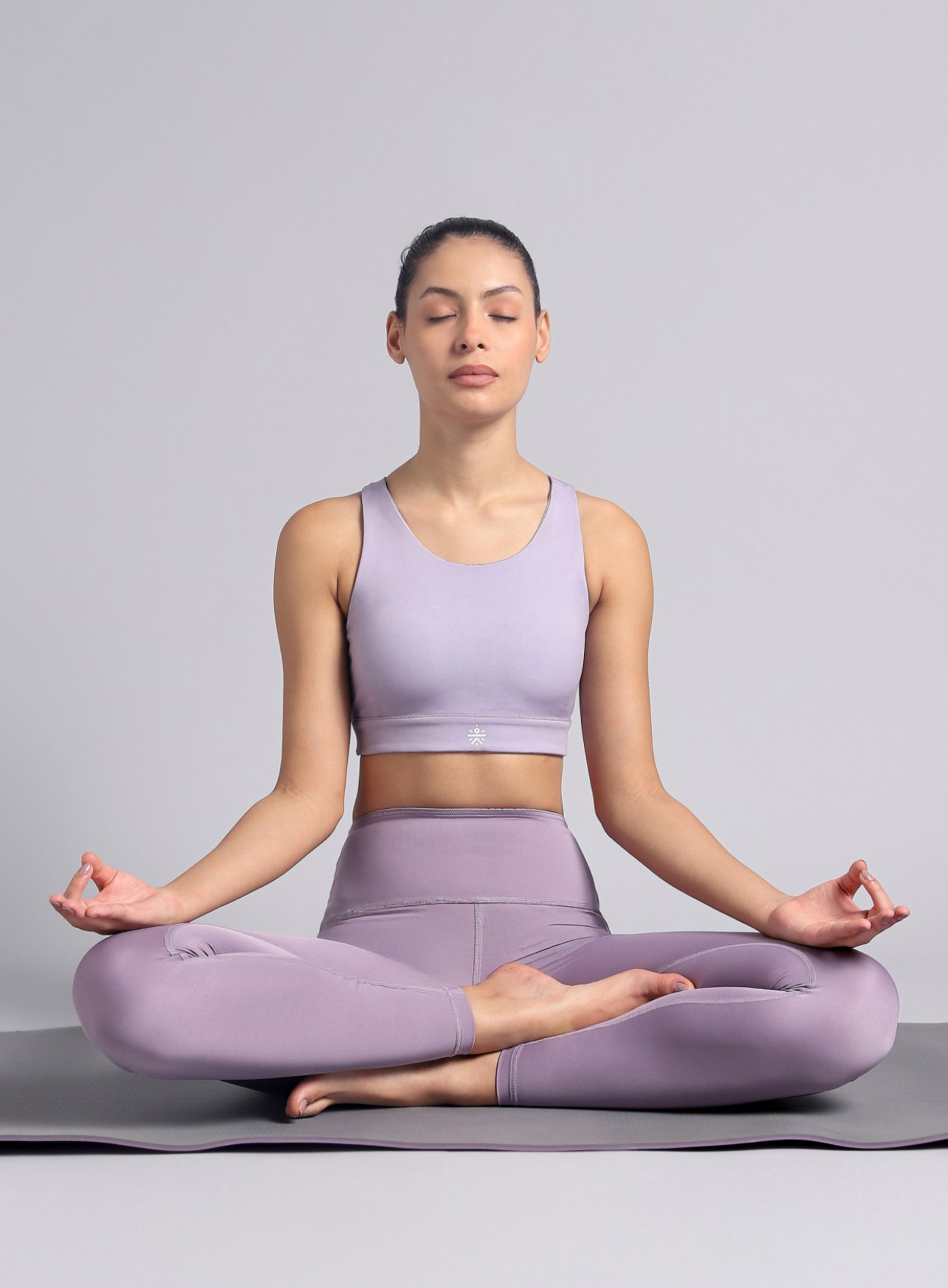 Women's Purple Reversible Yoga High Support Bra