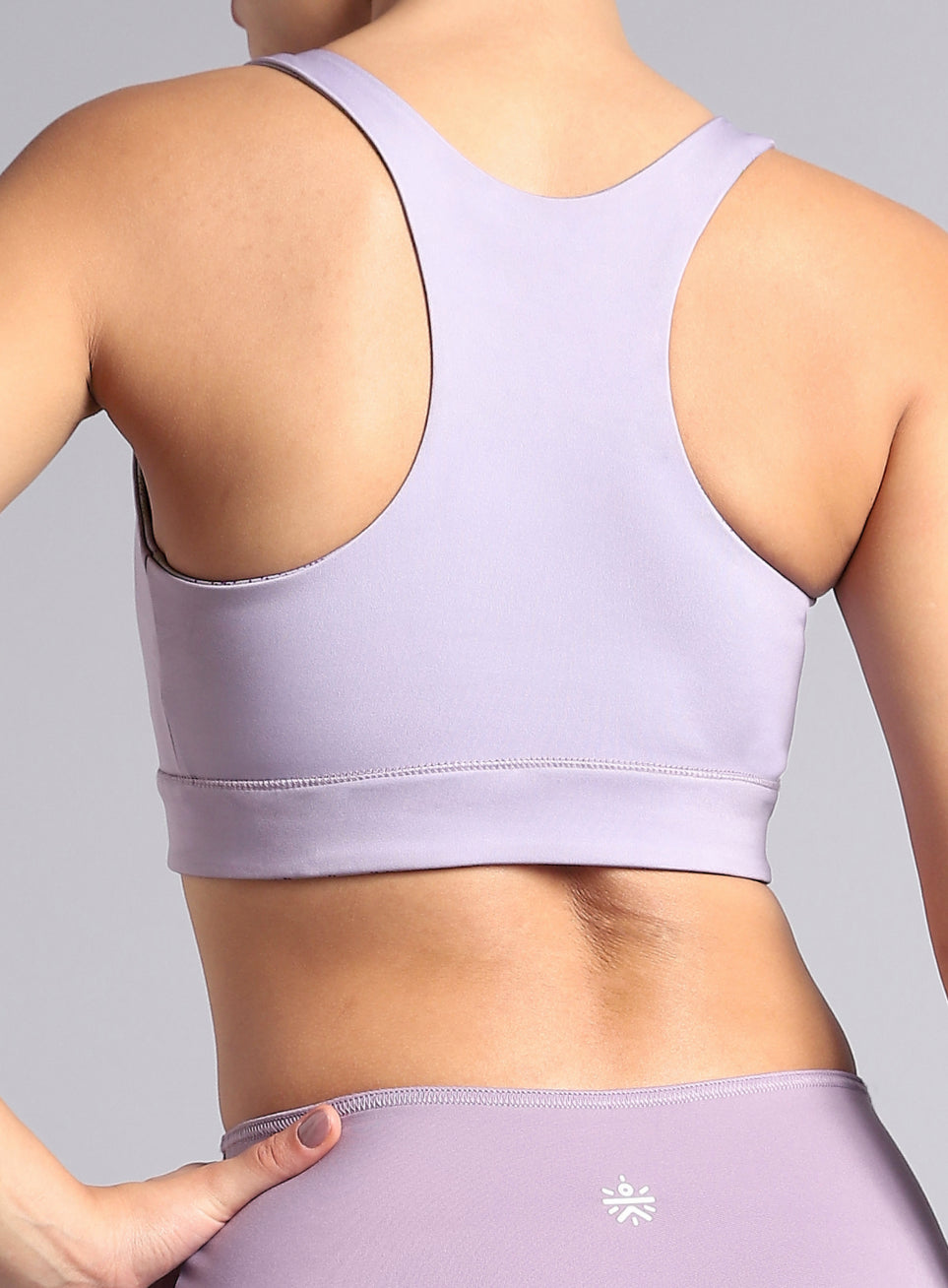 Women's Purple Reversible Yoga High Support Bra