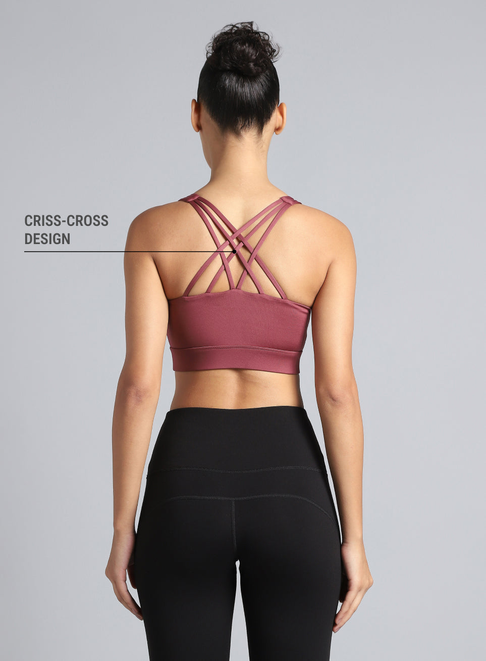 Women's Pink Yoga Flow High Support Bra