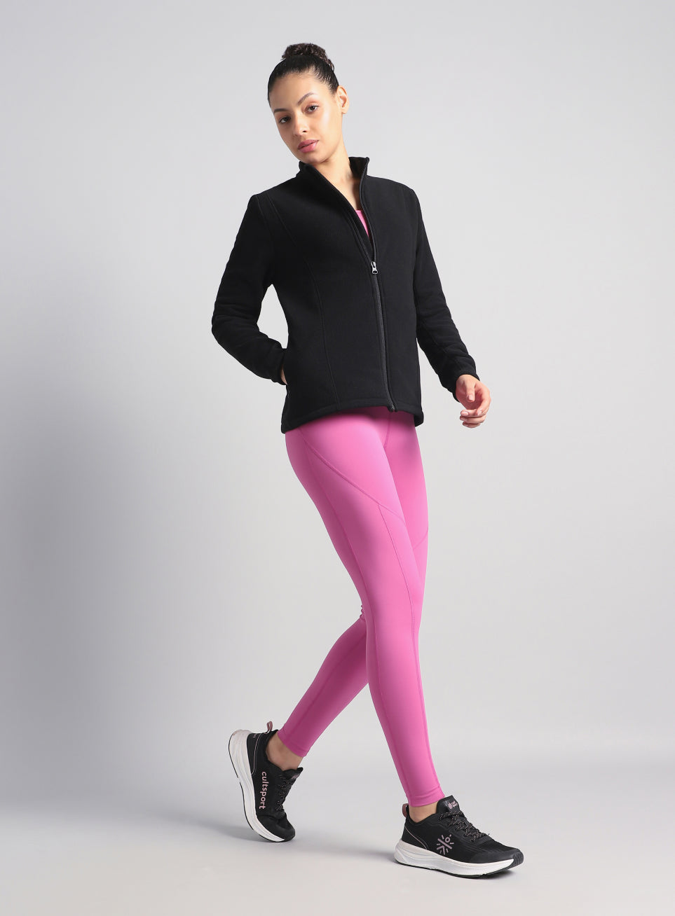 Women's Black Performance Pro Training Fleece Jacket