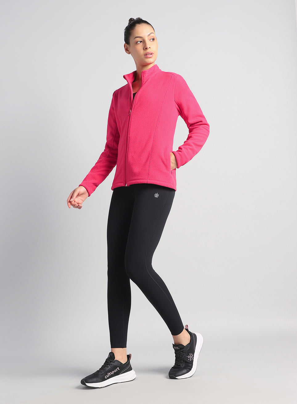 Women's Pink Performance Pro Training Fleece Jacket