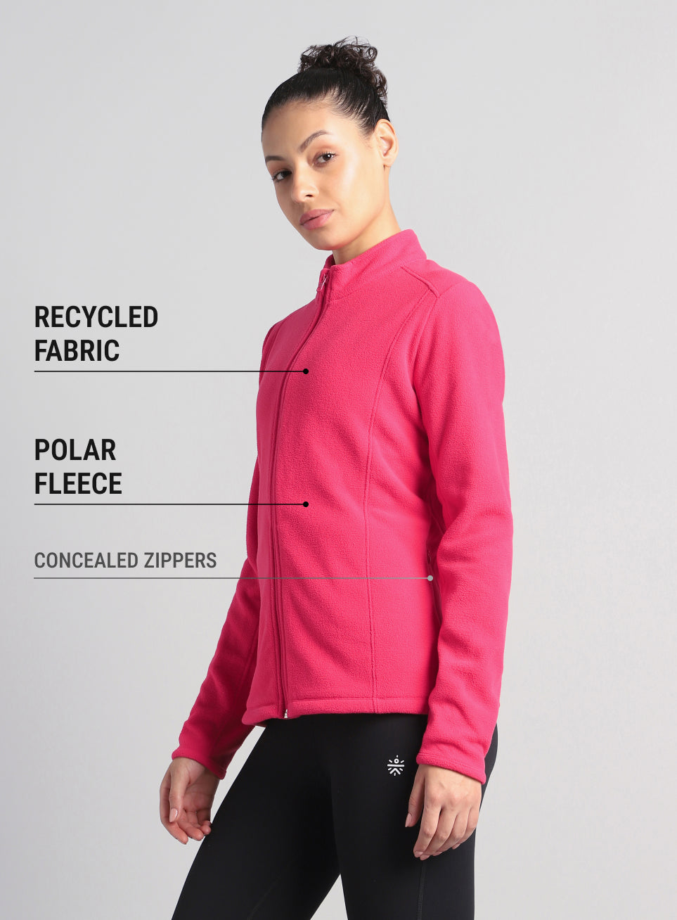 Women's Pink Performance Pro Training Fleece Jacket