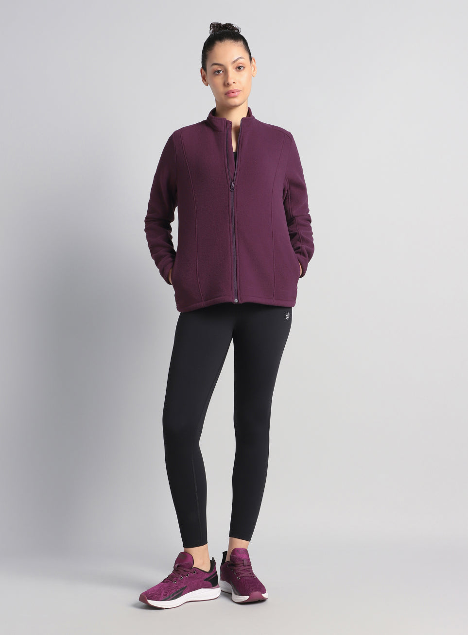 Women's Wine Performance Pro Training Fleece Jacket