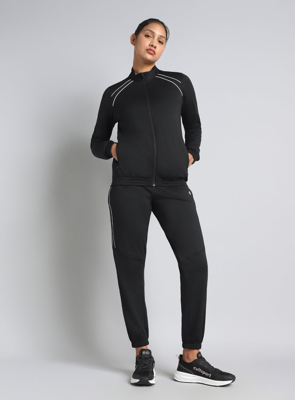 Women's Black Train All Format Track Suit