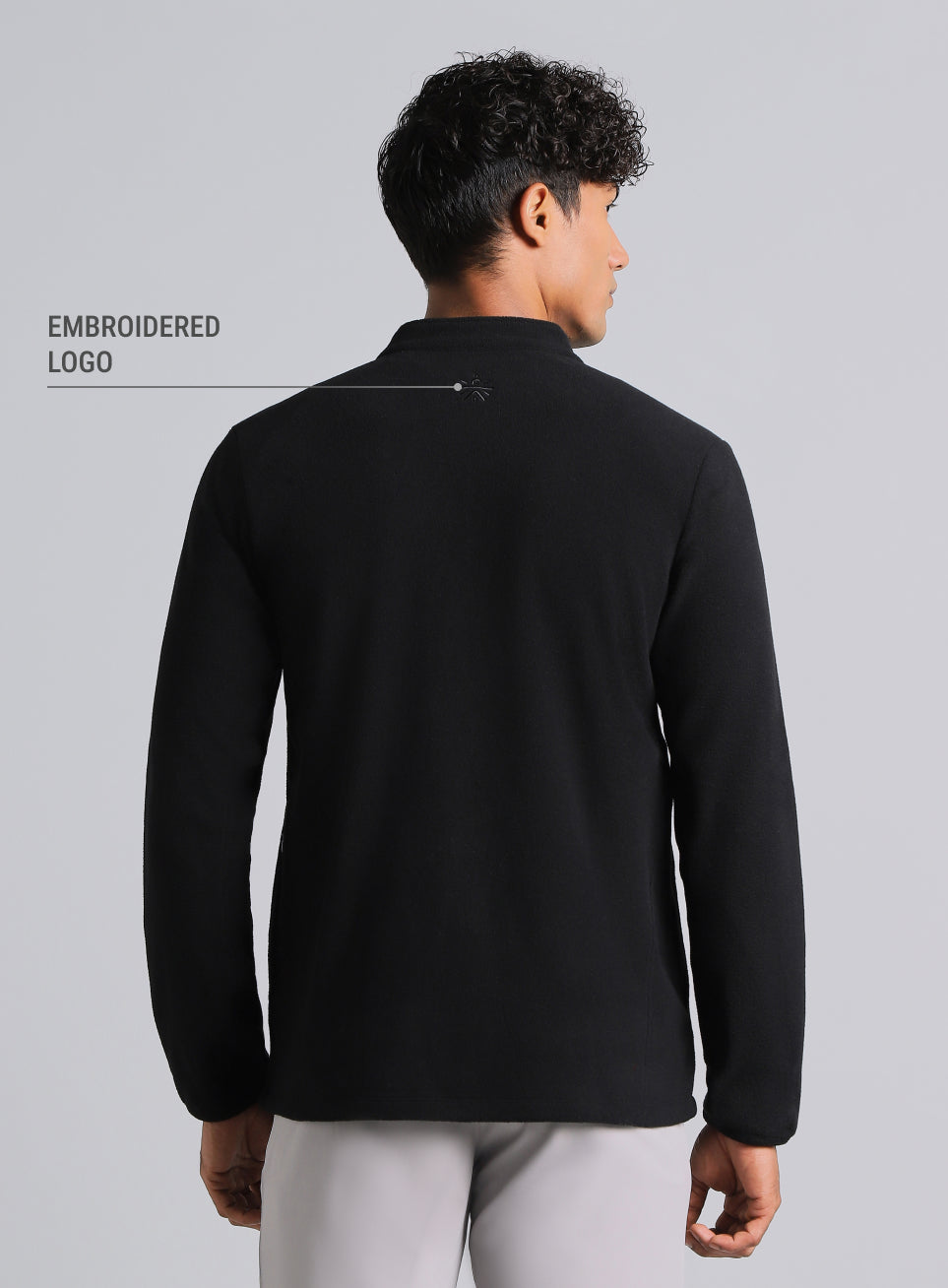 Men's Black Performance Pro Training Fleece Jacket
