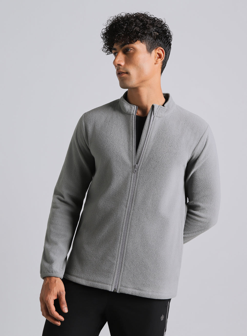 Men's Dark Grey Performance Pro Training Fleece Jacket