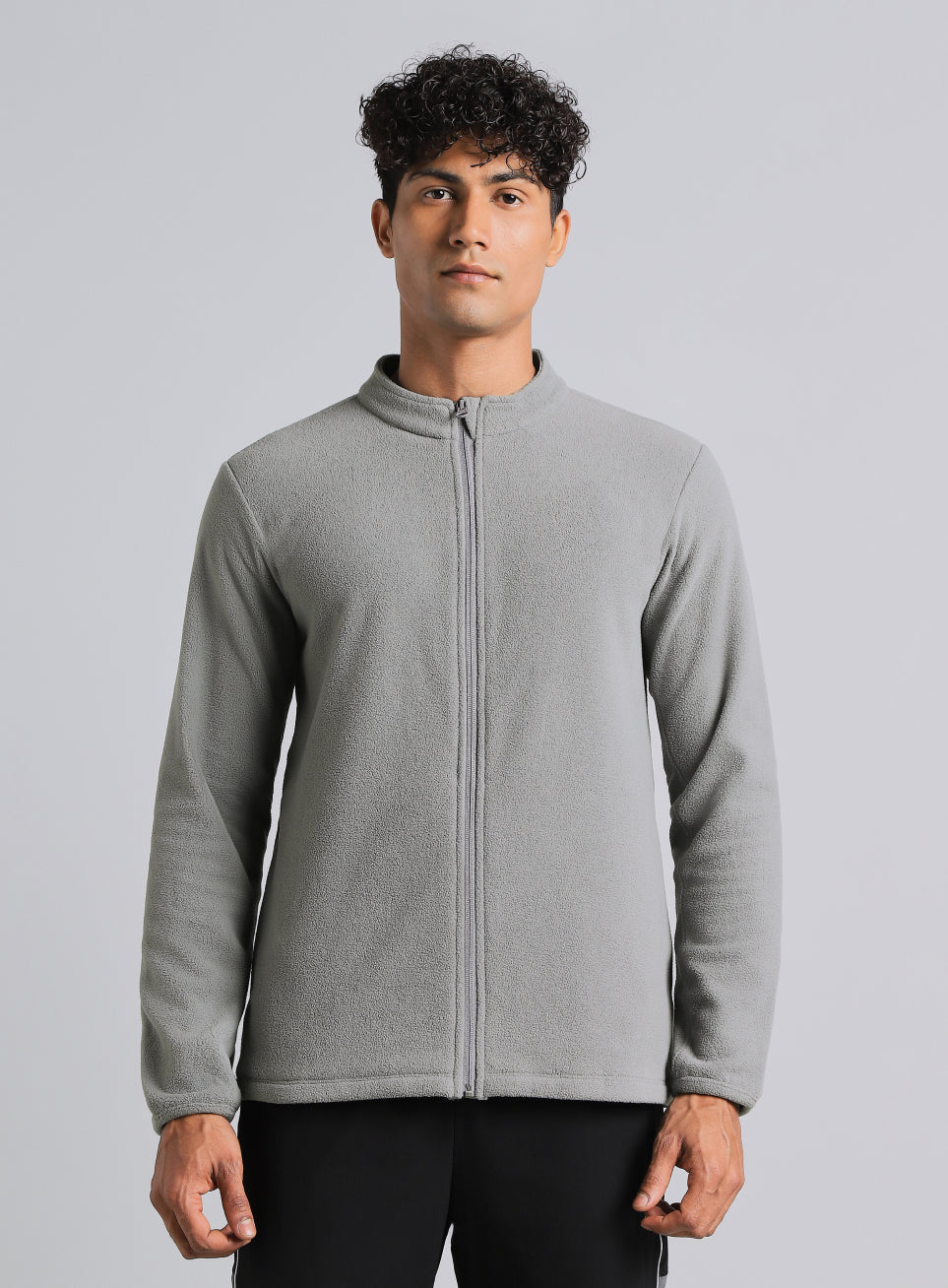 Men's Dark Grey Performance Pro Training Fleece Jacket