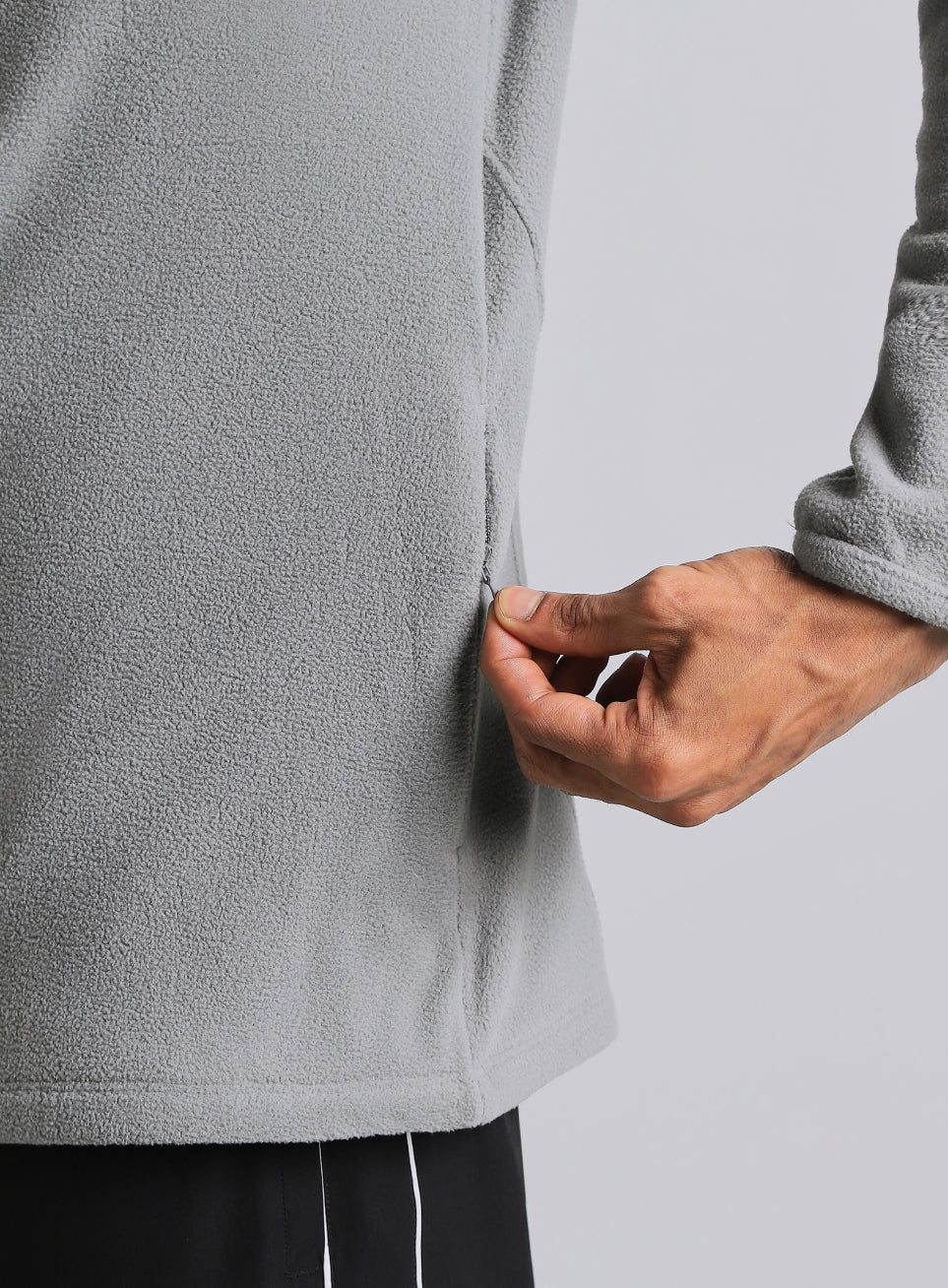 Men's Dark Grey Performance Pro Training Fleece Jacket