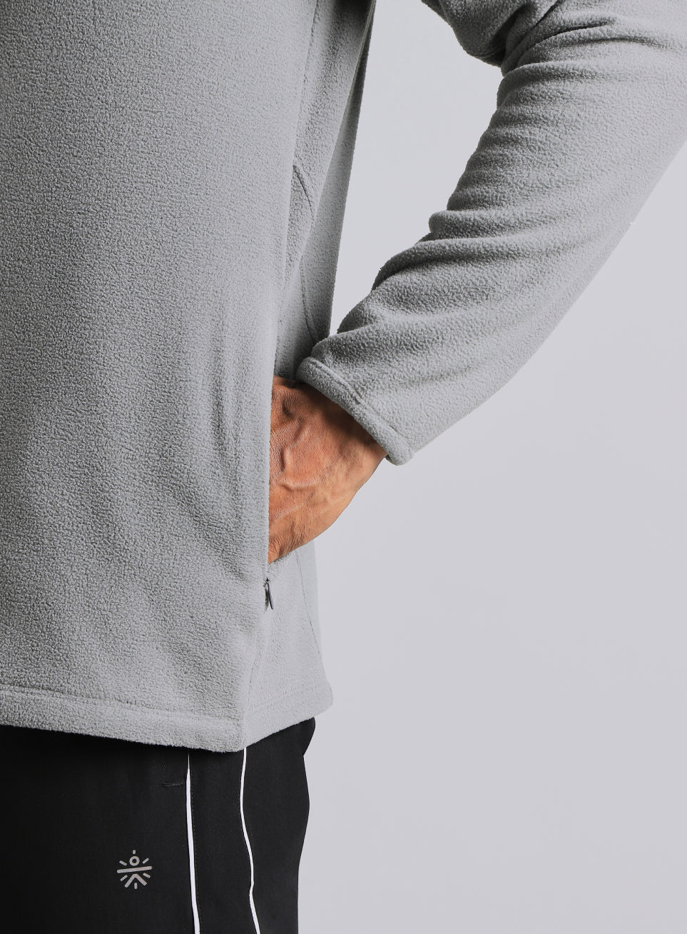 Men's Dark Grey Performance Pro Training Fleece Jacket