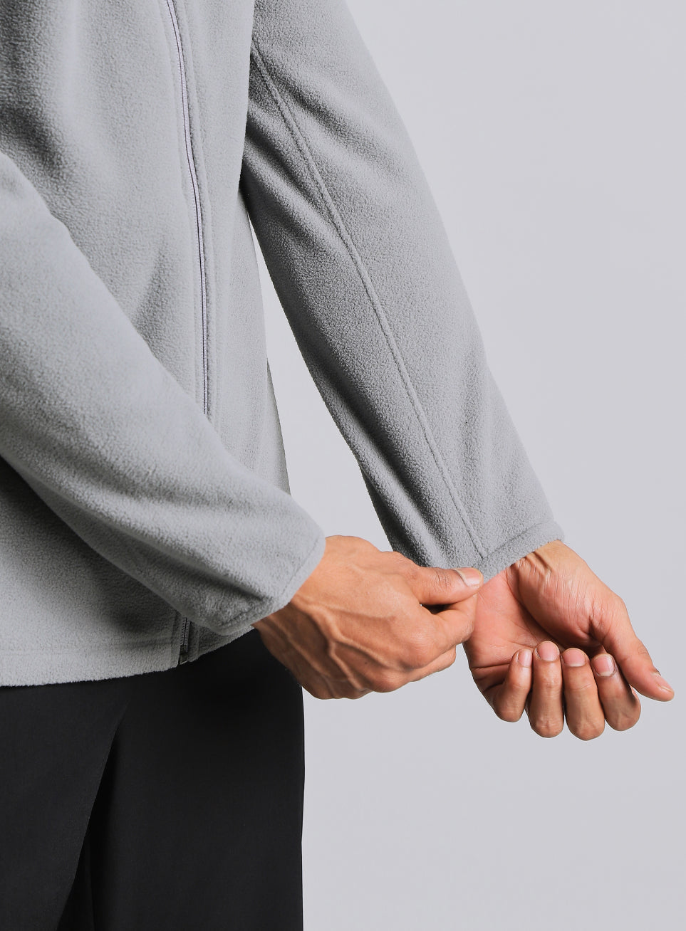 Men's Dark Grey Performance Pro Training Fleece Jacket