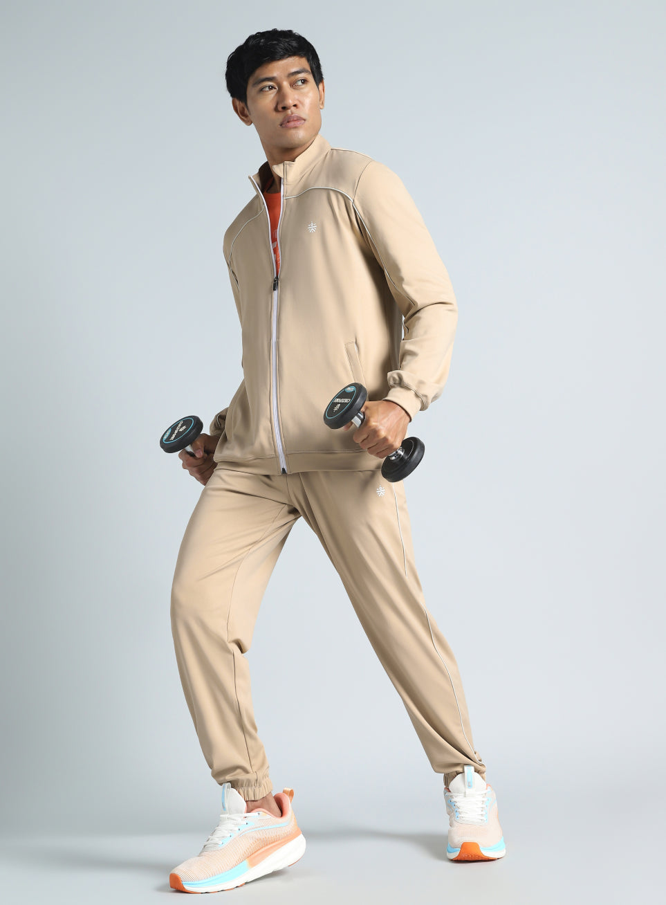 Men's Beige Training All Format Tracksuit