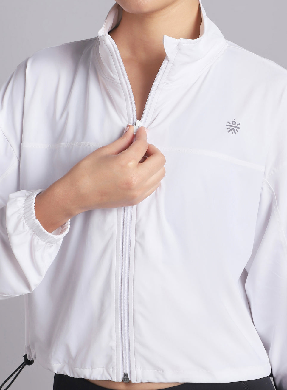 Women's White Supreme Soft Ultra Light Running Jacket