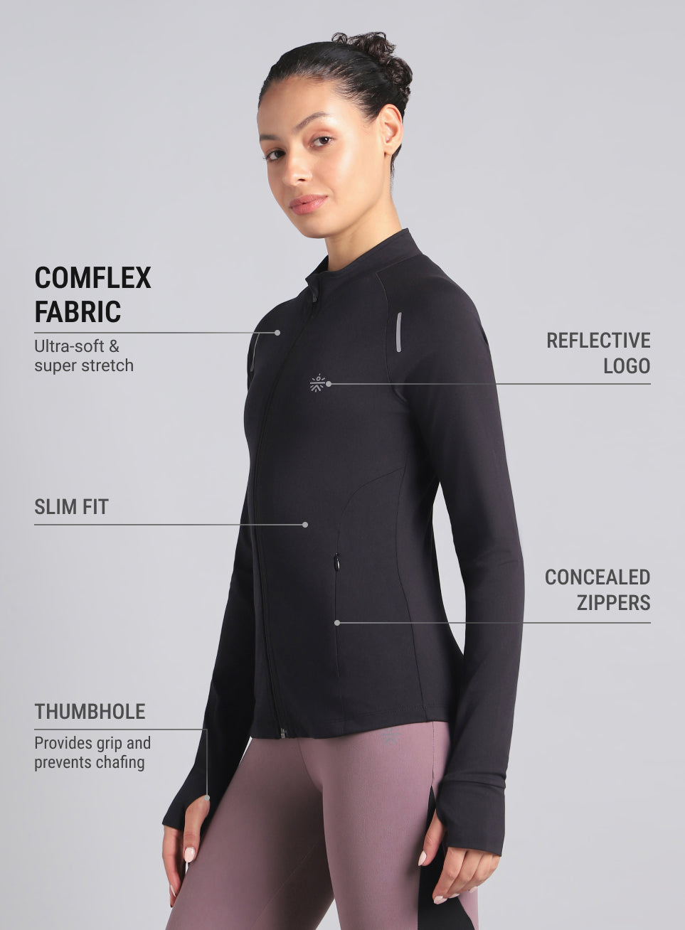 Women's Black Performance Training Essential COMFlex Jacket