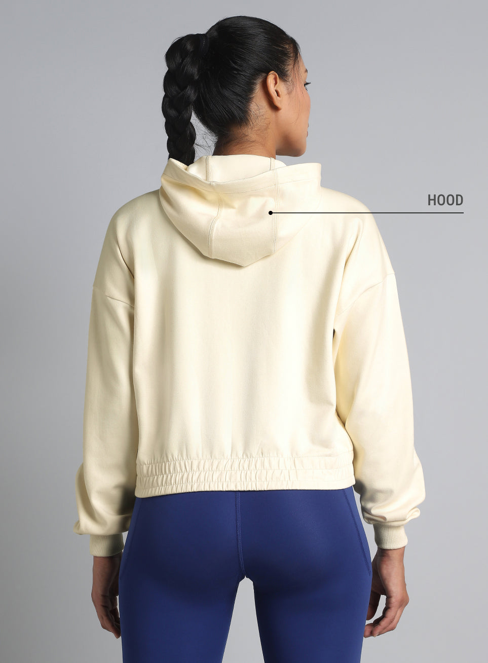 Women's Off White Workout Essential Cropped Jacket