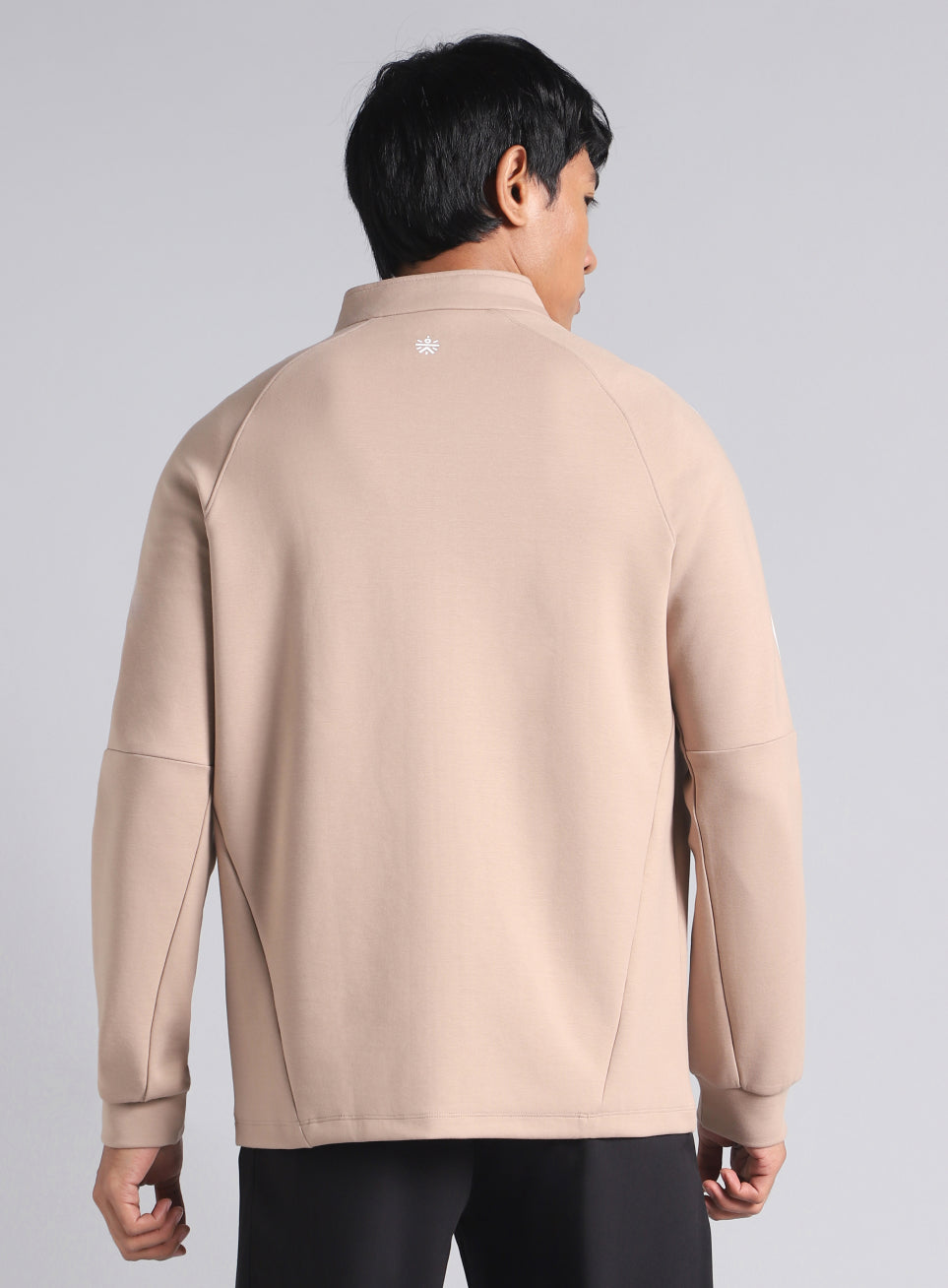 Men's Beige Training Essential Mid Layer Jacket