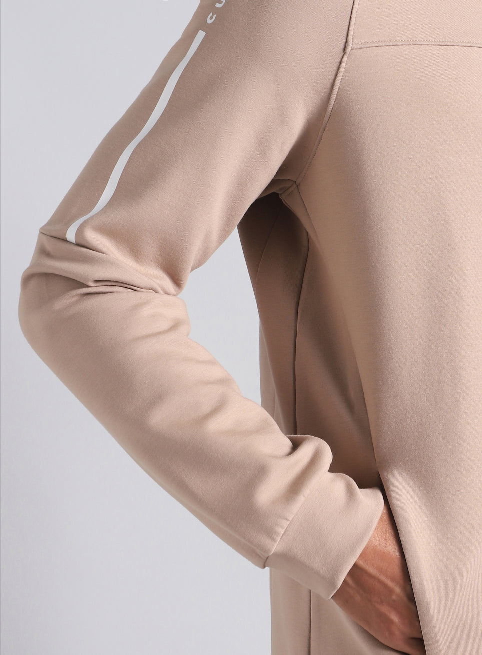 Men's Beige Training Essential Mid Layer Jacket